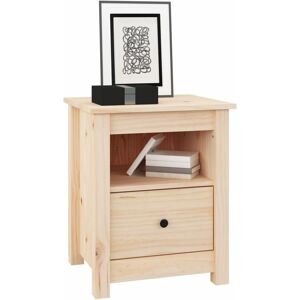 vidaXL 1/2x Solid Wood Pine Bedside Cabinet - Nightstand vidaXL 1/2x Solid Wood Pine Bedside Cabinet - Nightstand