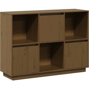 vidaXL Massives Kiefernholz Sideboard Honig Braun - Sideboard vidaXL Massives Kiefernholz Sideboard Honig Braun - Sideboard