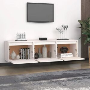 vidaXL 3-Piece White Pine TV Cabinets - TV Cabinet vidaXL 3-Piece White Pine TV Cabinets - TV Cabinet