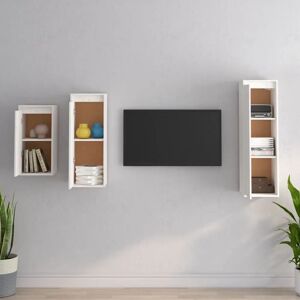 vidaXL 3100160 White Wall-Mounted TV Cabinet - TV Cabinet vidaXL 3100160 White Wall-Mounted TV Cabinet - TV Cabinet