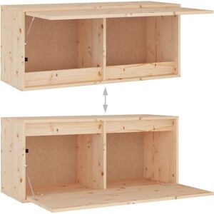 vidaXL Nova Wall Mounted Pine TV Cabinet - TV Cabinet vidaXL Nova Wall Mounted Pine TV Cabinet - TV Cabinet