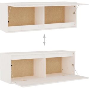 vidaXL 6x Solid Wood Pine Wall-Mounted TV Cabinets - TV Cabinet vidaXL 6x Solid Wood Pine Wall-Mounted TV Cabinets - TV Cabinet