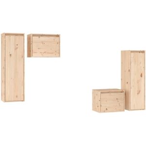 vidaXL 3100249 Solid Wood Pine TV Cabinet - TV cabinet vidaXL 3100249 Solid Wood Pine TV Cabinet - TV cabinet