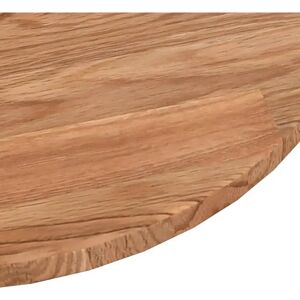 vidaXL Table Top Round Light Brown Ø90x1,5 cm Oak treated vidaXL Table Top Round Light Brown Ø90x1,5 cm Oak treated