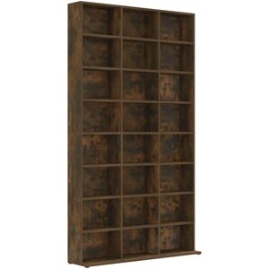vidaXL Smoked Oak 102x23x177.5 cm CD Cabinet - Storage Shelf vidaXL Smoked Oak 102x23x177.5 cm CD Cabinet - Storage Shelf