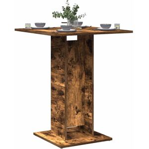 vidaXL 815102 Smoked Oak Bistro Table - Table vidaXL 815102 Smoked Oak Bistro Table - Table