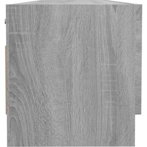vidaXL Sonoma Grey Wardrobe - Engineered Wood Closet with Hanging Bar vidaXL Sonoma Grey Wardrobe - Engineered Wood Closet with Hanging Bar