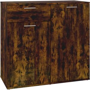 vidaXL Smoked Oak Sideboard 80x36x75cm - Sideboard vidaXL Smoked Oak Sideboard 80x36x75cm - Sideboard