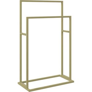 vidaXL Gold Freestanding Towel Rack - Bathroom Storage Stand vidaXL Gold Freestanding Towel Rack - Bathroom Storage Stand