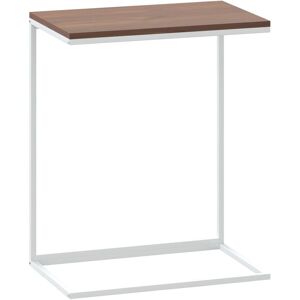 vidaXL 343095 Hvit og Brunt C-formet Sidebord - Sidebord vidaXL 343095 Hvit og Brunt C-formet Sidebord - Sidebord