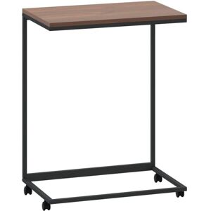 vidaXL Black & Brown C-shaped Side Table 55x35x70cm - Side Table vidaXL Black & Brown C-shaped Side Table 55x35x70cm - Side Table