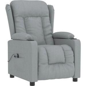 vidaXL Fauteuil électrique gris clair - Reclinable - Publicité vidaXL Fauteuil électrique gris clair - Reclinable - Publicité