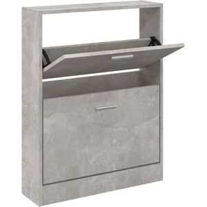 VidaXL Concrete Grey 59x17x81cm Shoe Cabinet - Storage Furniture VidaXL Concrete Grey 59x17x81cm Shoe Cabinet - Storage Furniture
