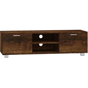 vidaXL Smoked Oak TV Cabinet - Modern, Durable, 140x40.5x35 cm vidaXL Smoked Oak TV Cabinet - Modern, Durable, 140x40.5x35 cm
