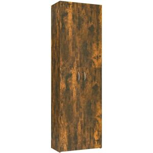 vidaXL Smoked Oak Office Cabinet - 5 Compartments, 60x32x190 cm vidaXL Smoked Oak Office Cabinet - 5 Compartments, 60x32x190 cm