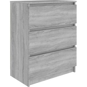 vidaXL Grauer Sonoma Holz Sideboard - Stauraummöbel vidaXL Grauer Sonoma Holz Sideboard - Stauraummöbel