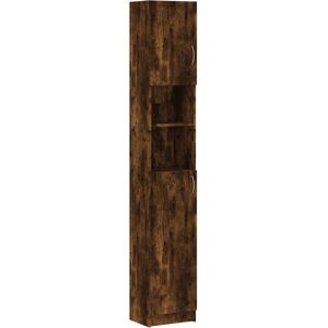 vidaXL 815537 Smoked Oak Bathroom Furniture Set - Bathroom Cabinets & Shelves vidaXL 815537 Smoked Oak Bathroom Furniture Set - Bathroom Cabinets & Shelves