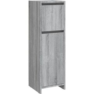 vidaXL Badkamerkast Grijs Sonoma 30x30x95 cm Gekenmerkt hout - Badkameropslag vidaXL Badkamerkast Grijs Sonoma 30x30x95 cm Gekenmerkt hout - Badkameropslag