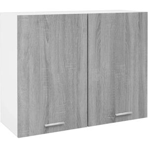 vidaXL Grey Sonoma Kitchen Cabinet - 80x31x60 cm Storage Shelf vidaXL Grey Sonoma Kitchen Cabinet - 80x31x60 cm Storage Shelf