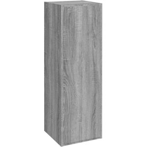 vidaXL Grey Sonoma Wall-Mounted TV Cabinet - 30.5x30x90 cm vidaXL Grey Sonoma Wall-Mounted TV Cabinet - 30.5x30x90 cm