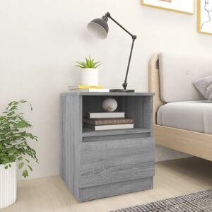 vidaXL 2x Bedside Cabinets Grey Sonoma Engineered Wood Nightstand - Nightstand vidaXL 2x Bedside Cabinets Grey Sonoma Engineered Wood Nightstand - Nightstand