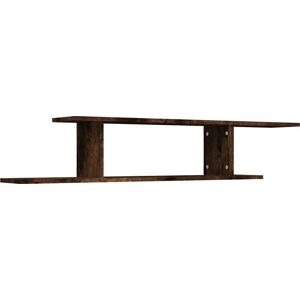vidaXL Smoked Oak Wall-Mounted TV Shelf - TV Unit & Stand vidaXL Smoked Oak Wall-Mounted TV Shelf - TV Unit & Stand