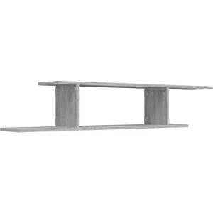 vidaXL Grey Sonoma Wall Shelf - Wall-Mounted TV Shelf, Engineered Wood vidaXL Grey Sonoma Wall Shelf - Wall-Mounted TV Shelf, Engineered Wood