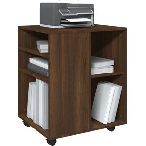vidaXL Brown Oak Storage Cabinet - Engineered Wood - 60x53x72cm vidaXL Brown Oak Storage Cabinet - Engineered Wood - 60x53x72cm