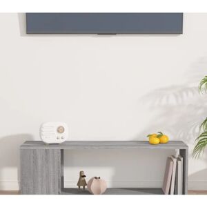 vidaXL Grey Sonoma Engineered Wood TV Cabinet - 100x24x32 cm vidaXL Grey Sonoma Engineered Wood TV Cabinet - 100x24x32 cm