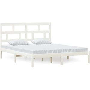 vidaXL 3101229 Hvid Massivt Træ Ramme - Sengtype vidaXL 3101229 Hvid Massivt Træ Ramme - Sengtype