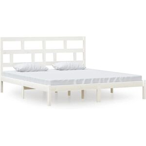 vidaXL 3101234 Cadru de pat - Alb - 180x200 cm vidaXL 3101234 Cadru de pat - Alb - 180x200 cm