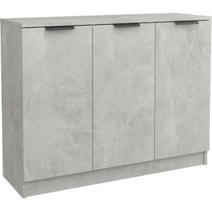 vidaXL Sideboard Concrete Grey - Engineered Wood Storage Cabinet vidaXL Sideboard Concrete Grey - Engineered Wood Storage Cabinet