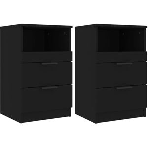vidaXL 811235 Nattbord - Nattbord, Svart, Finer vidaXL 811235 Nattbord - Nattbord, Svart, Finer