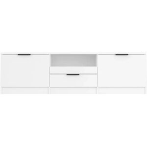 vidaXL 811448 White TV Cabinet - TV Cabinet, Engineered Wood, Modern Design vidaXL 811448 White TV Cabinet - TV Cabinet, Engineered Wood, Modern Design