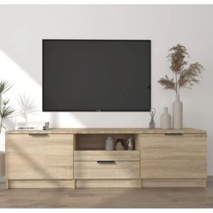 vidaXL Sonoma Oak TV Cabinet - Engineered Wood Living Room Media Unit vidaXL Sonoma Oak TV Cabinet - Engineered Wood Living Room Media Unit
