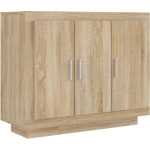 vidaXL Sonoma Eichen Sideboard - Moderner Stauraumschrank vidaXL Sonoma Eichen Sideboard - Moderner Stauraumschrank