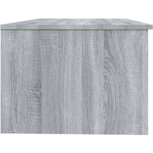 vidaXL Grey Sonoma Coffee Table - Engineered Wood, Multi-Compartment, 102x50x36cm vidaXL Grey Sonoma Coffee Table - Engineered Wood, Multi-Compartment, 102x50x36cm