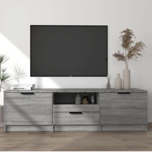 vidaXL Grey Sonoma TV Cabinet - Engineered Wood - Modern Living Room Storage vidaXL Grey Sonoma TV Cabinet - Engineered Wood - Modern Living Room Storage