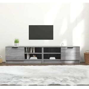 vidaXL Grey Sonoma TV Cabinet 80x35x36.5 cm - TV Cabinet vidaXL Grey Sonoma TV Cabinet 80x35x36.5 cm - TV Cabinet