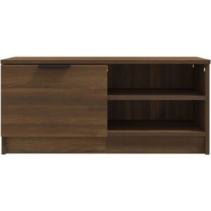 vidaXL Brown Oak TV Cabinet - Modern Media Unit vidaXL Brown Oak TV Cabinet - Modern Media Unit