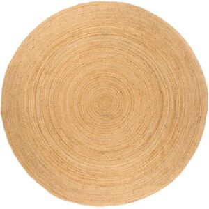vidaXL 240 cm Round Braided Jute Area Rug - Floor Carpet vidaXL 240 cm Round Braided Jute Area Rug - Floor Carpet