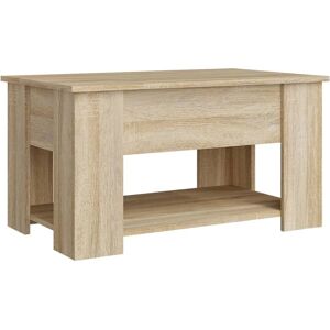 vidaXL Sonoma Oak Coffee Table - Engineered Wood Multi-Functional vidaXL Sonoma Oak Coffee Table - Engineered Wood Multi-Functional