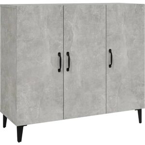 vidaXL 812505 Moderner Beton-Grauer Holzsideboard - Wohnzimmer Stauraum vidaXL 812505 Moderner Beton-Grauer Holzsideboard - Wohnzimmer Stauraum