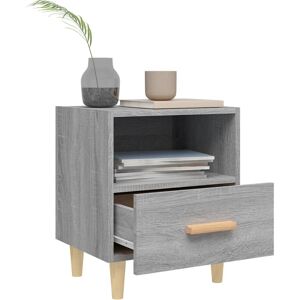 vidaXL Nightstand 40x35x47cm Gray Sonoma Scandinavian Design vidaXL Nightstand 40x35x47cm Gray Sonoma Scandinavian Design