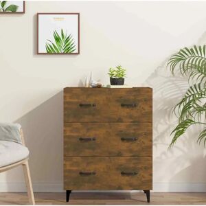 vidaXL Sideboard Smoked Oak 69.5x34x90 cm Engineered Wood - Sideboard vidaXL Sideboard Smoked Oak 69.5x34x90 cm Engineered Wood - Sideboard