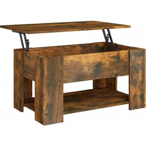 vidaXL Rauch Eichen Couchtisch - 79x49x41 cm - Spanplatte vidaXL Rauch Eichen Couchtisch - 79x49x41 cm - Spanplatte