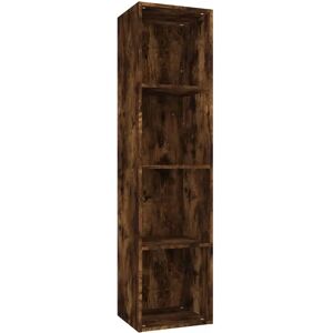 vidaXL Book Cabinet/TV Cabinet Smoked Oak - Book Cabinet/TV Cabinet - Engineered Wood vidaXL Book Cabinet/TV Cabinet Smoked Oak - Book Cabinet/TV Cabinet - Engineered Wood