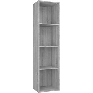 vidaXL Grey Sonoma Book & TV Cabinet - Engineered Wood vidaXL Grey Sonoma Book & TV Cabinet - Engineered Wood