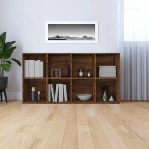 vidaXL Brown Oak Book & TV Cabinet - Engineered Wood Highboard vidaXL Brown Oak Book & TV Cabinet - Engineered Wood Highboard