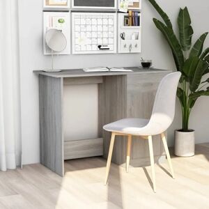 vidaXL Grey Sonoma Engineered Wood Desk - Office & Study vidaXL Grey Sonoma Engineered Wood Desk - Office & Study